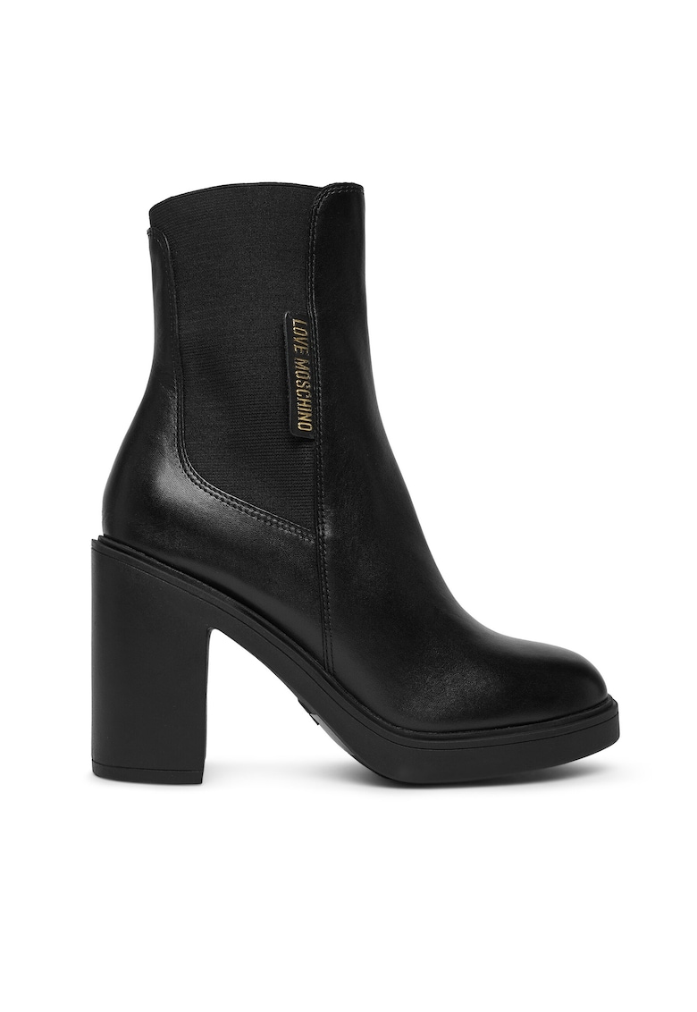 Botine femeie - piele naturala - negru -