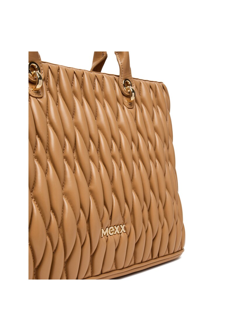 Geanta dama bej - material textil - model C-MEXX-L-012-08