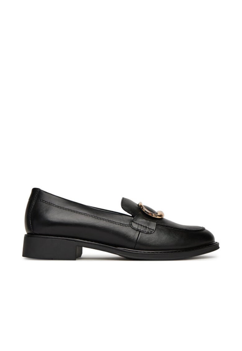 Mocasini dama - piele naturala - negru