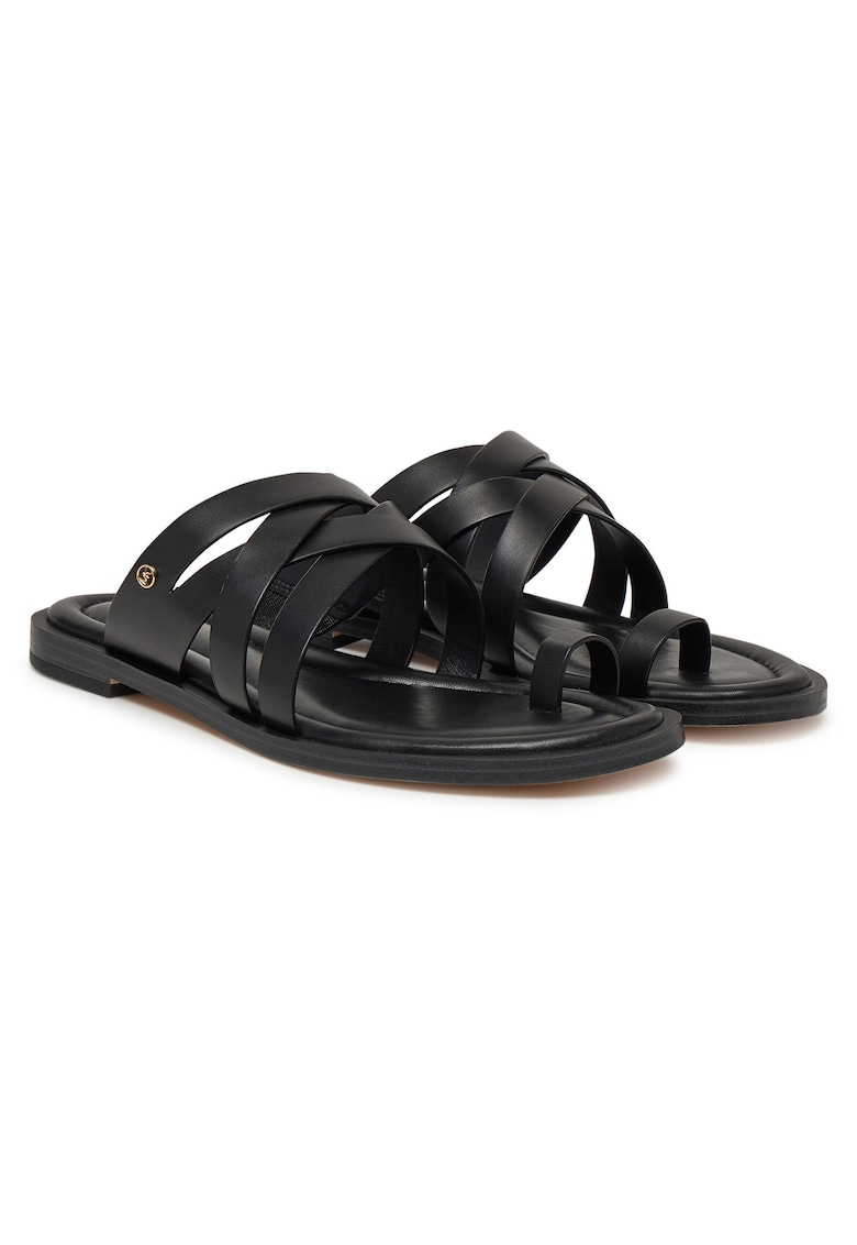 Slapi dama - piele naturala - negru - model Nora 40S5NOFS1L