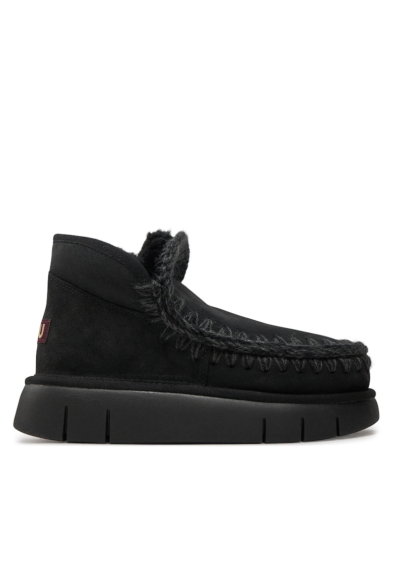 Mou Ghete dama Eskimo Bounce Sneake - piele naturala - negru
