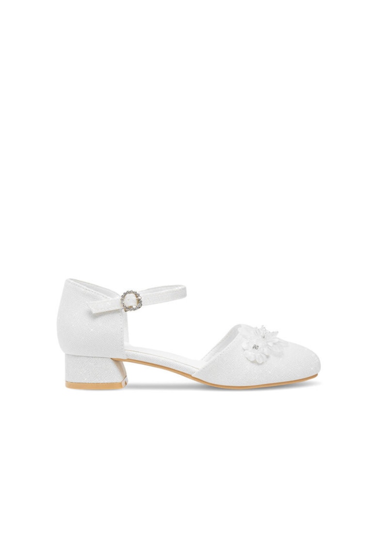 Pantofi fete CM230522-7 - Textil - Alb