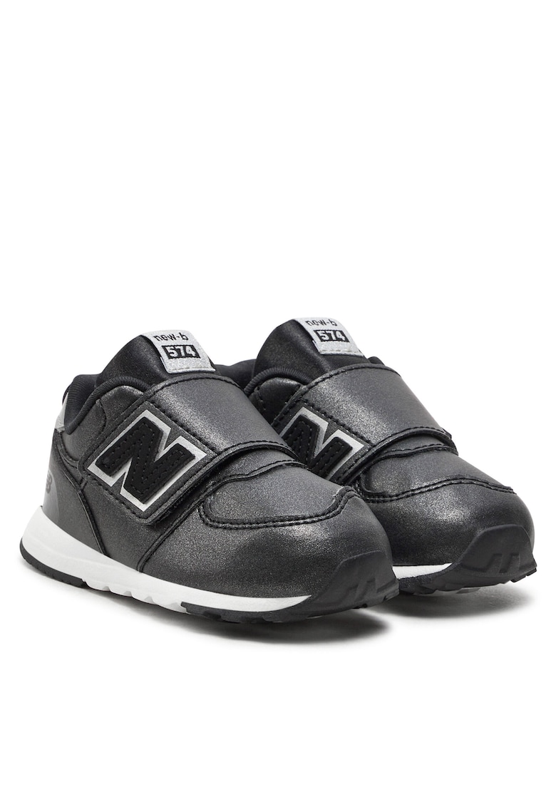 Pantofi copii - unisex - din piele ecologica - negru