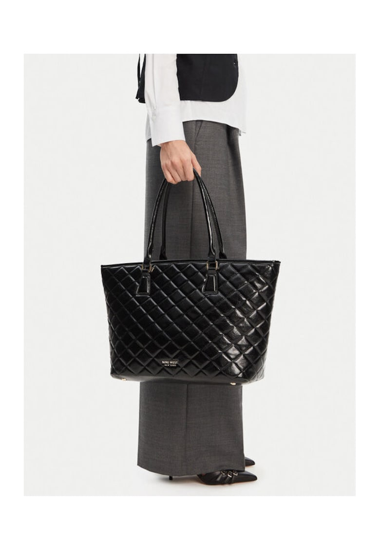 Geanta dama CEO-LINDA - neagra - din material textil
