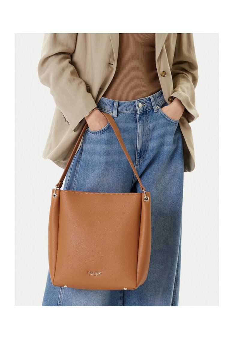 Geanta dama model CEO-ARIA-S24414 - culoare brown - material textil.