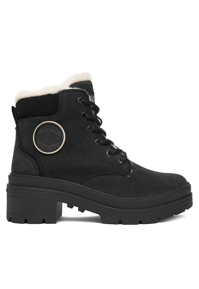 Ghete dama Pallarise Nbk Wl 995 - piele naturala - negru