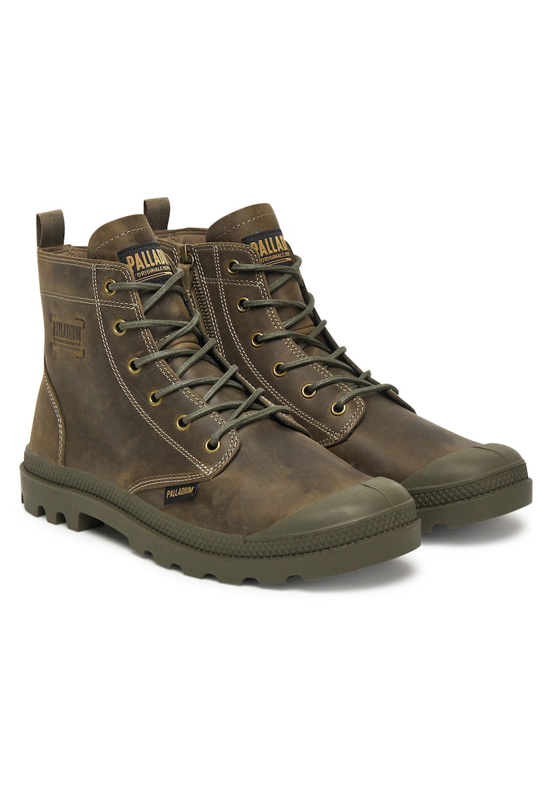 Ghete barbati Pampa Zip Lth Legacy - piele naturala - verde - set de bocanci