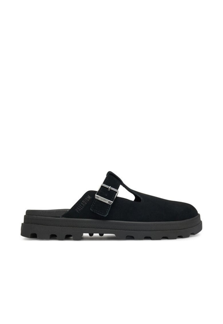 Saboti unisex - Dunelite Pyla Sde 74 - piele naturala - negru