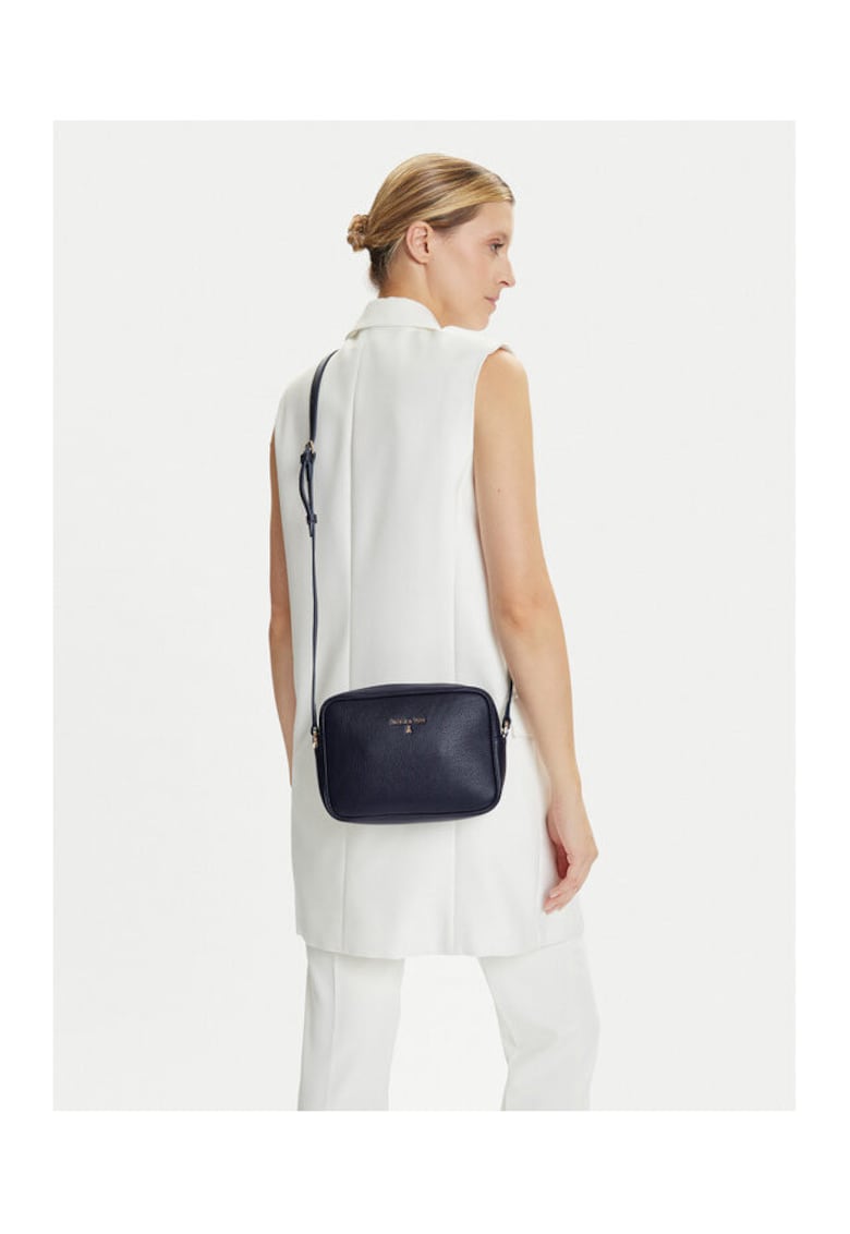 Geanta dama model Evening Blue - din piele naturala - 30x45cm