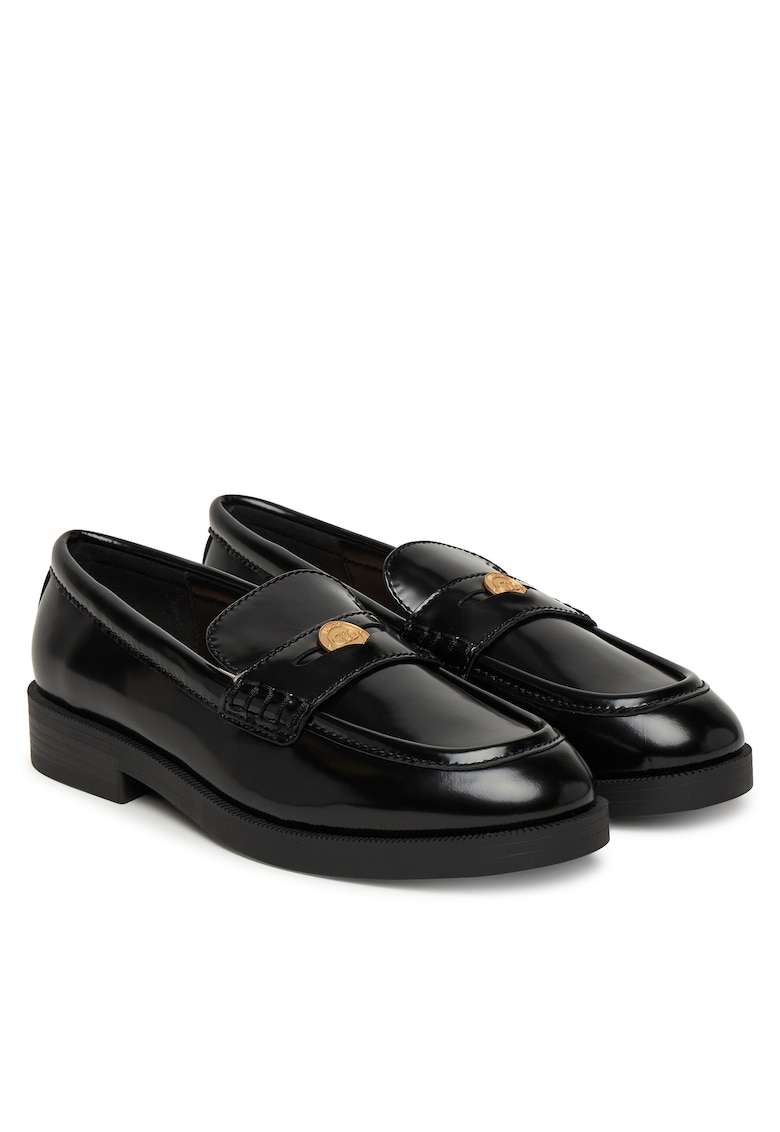Mocasini dama - piele naturala - negru - slip-on