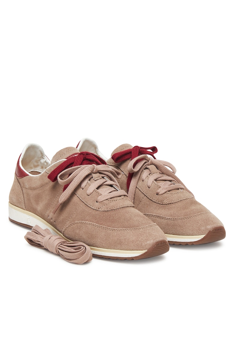 Pantofi sport dama - 2Z0054/L055-FG47 - piele naturala - maro