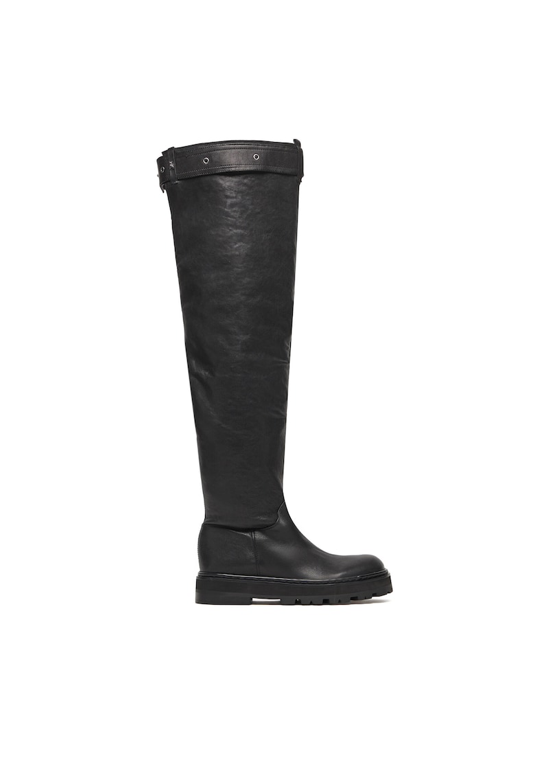 Cizme dama piele naturala - negru - Negru