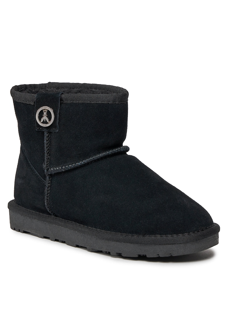 Ghete fete - piele naturala - negru