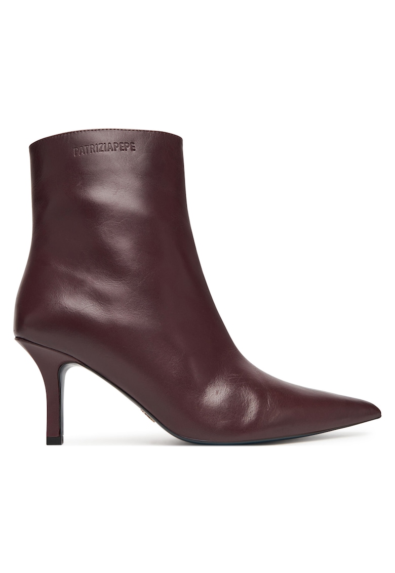 Botine de dama - piele naturala - rosu