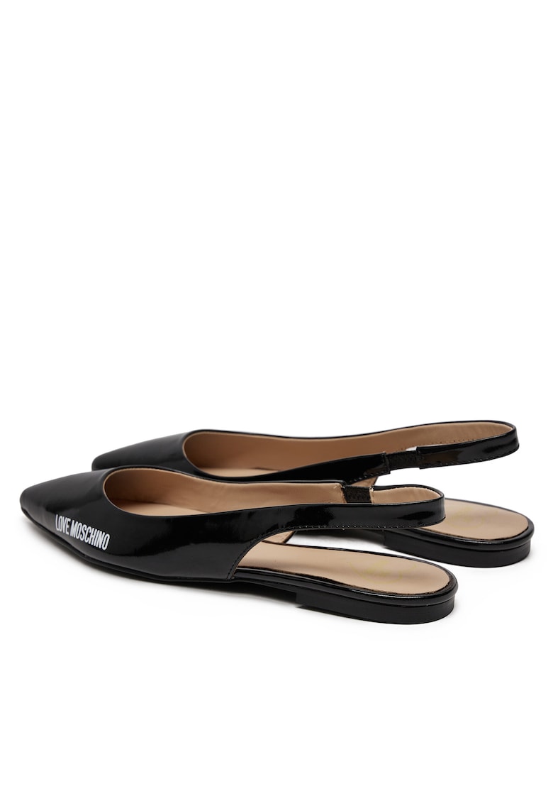 Balerini dama Nero - piele naturala - negru