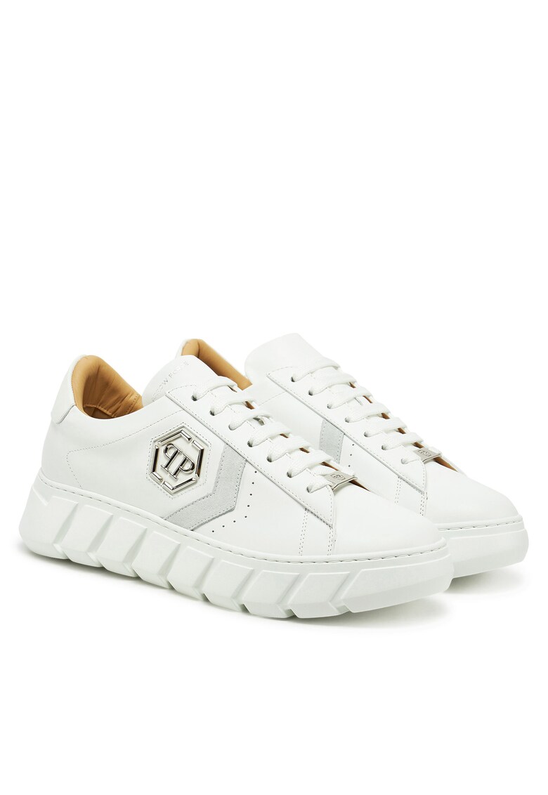 Tenisi unisex piele naturala - alb