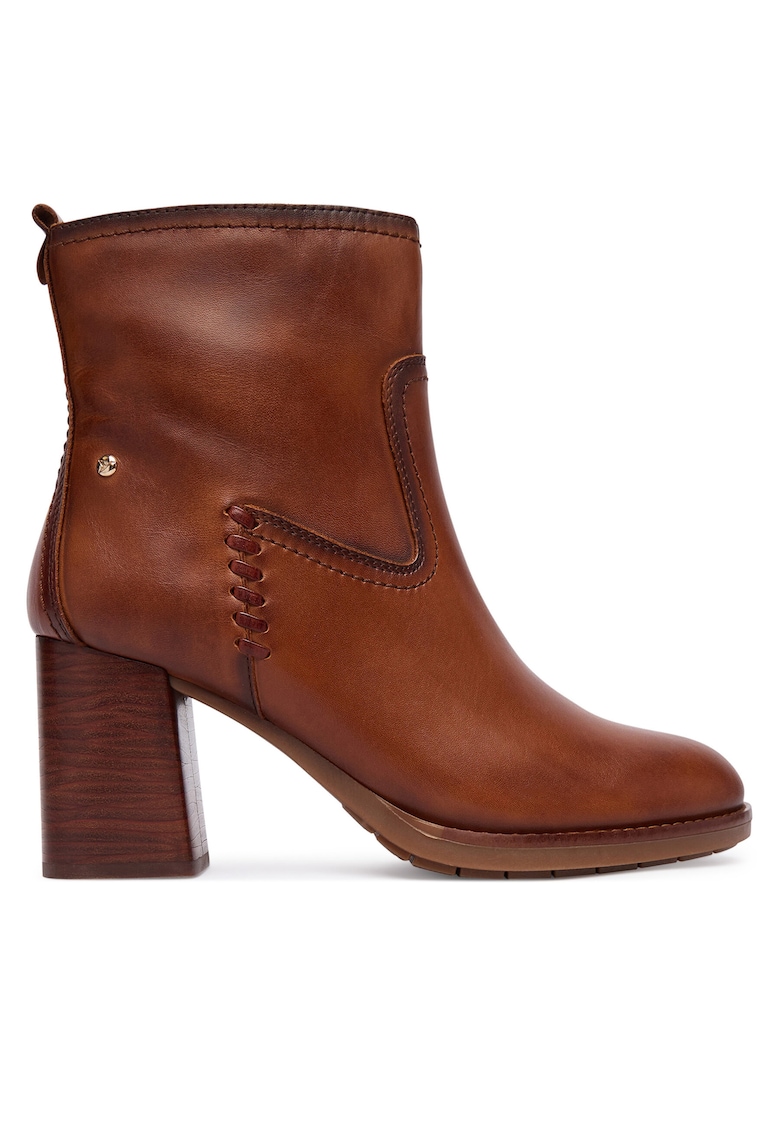 Botine dama piele naturala - maro