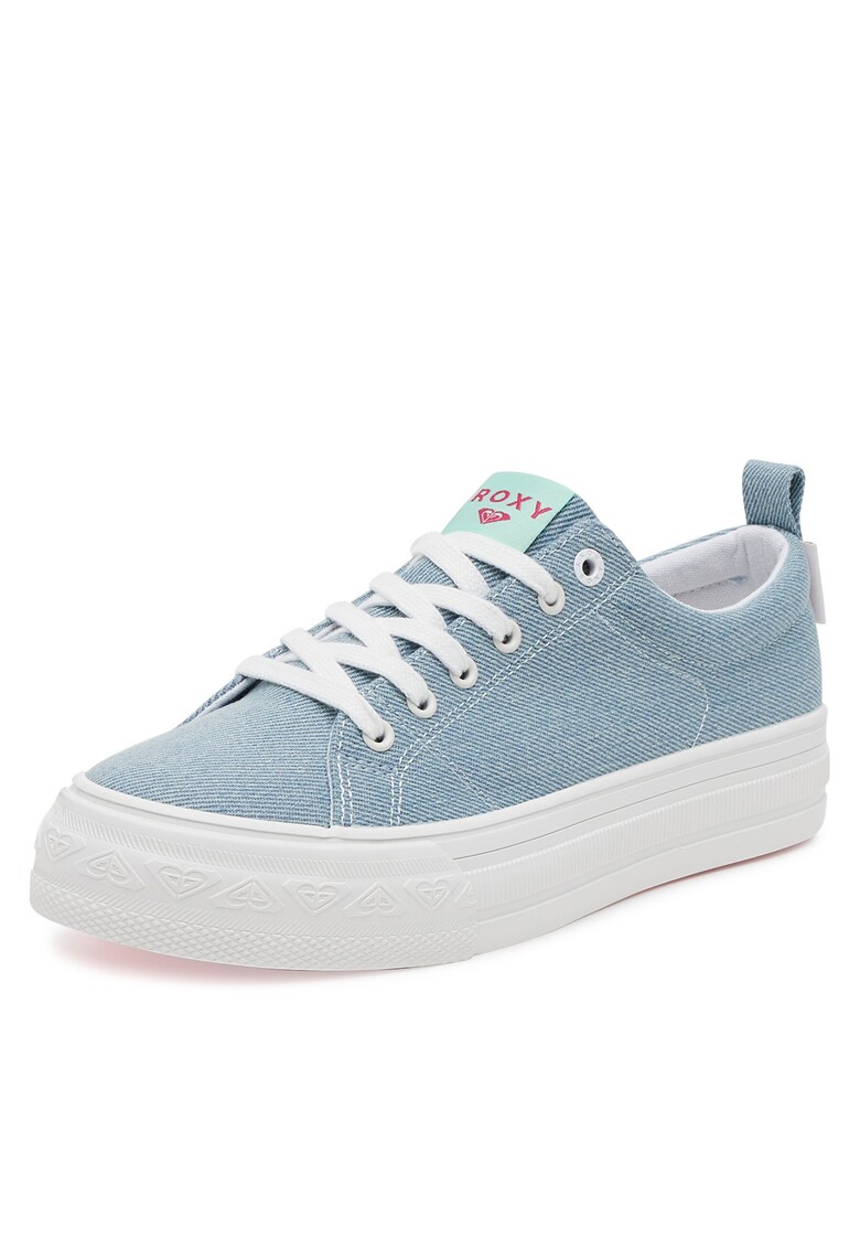 Tenisi dama V12908 - albastru - tesatura