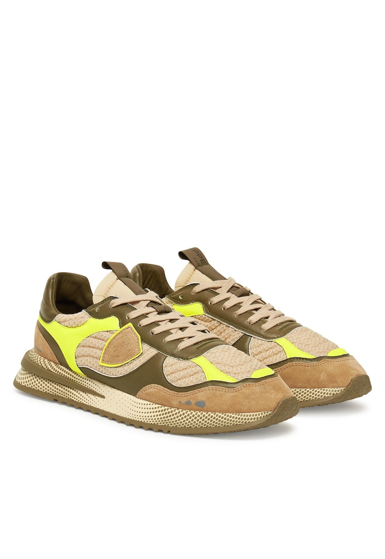 Tenisi barbati Fancy Resau Neon_Militaire Jau - multicolor - textil