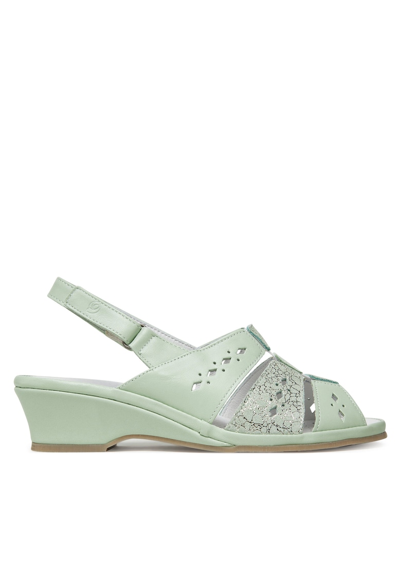 Sandale dama - piele naturala - verde - model Hellgrun