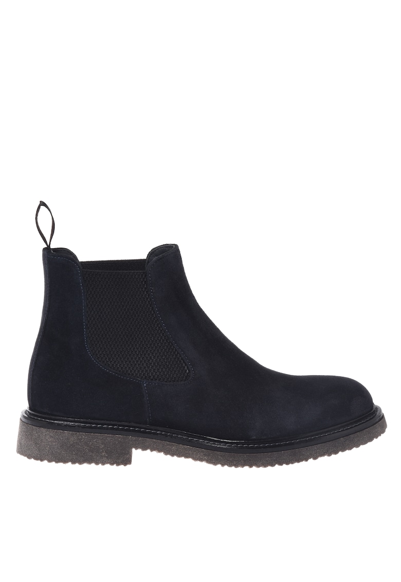 Ghete Chelsea de piele intoarsa - Bleumarin