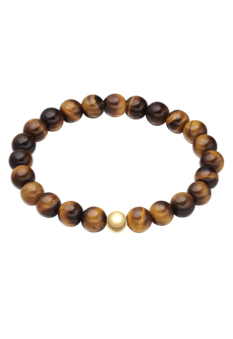 Bratara cu margele Tiger Eye - Maro