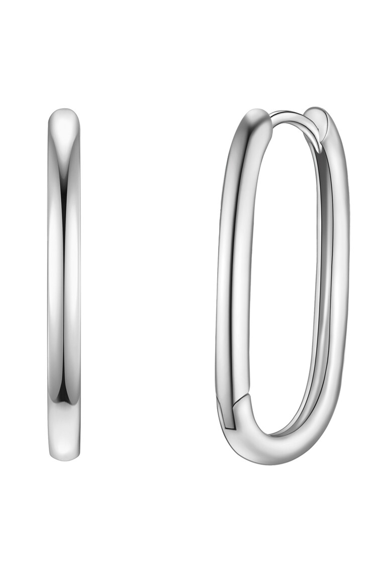 Cercei rotunzi - Argintiu