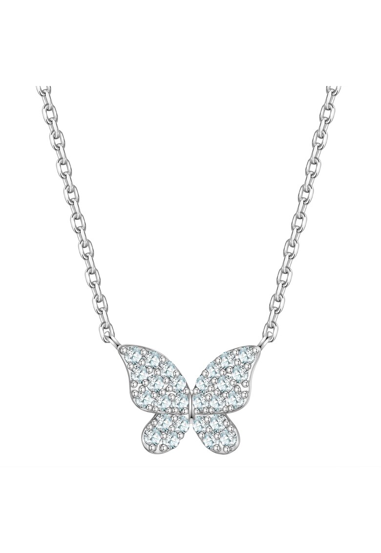 Colier cu pandantiv in forma de fluture - Argintiu