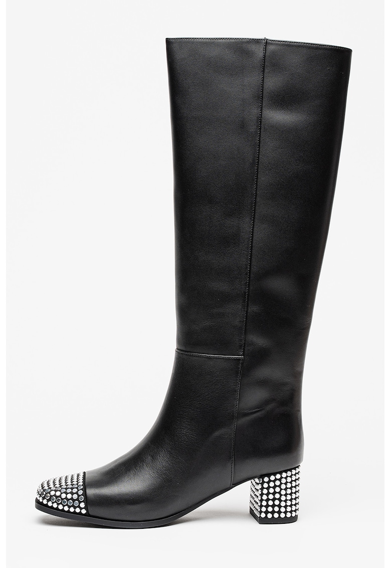 Cizme din piele Matilda flex - Negru