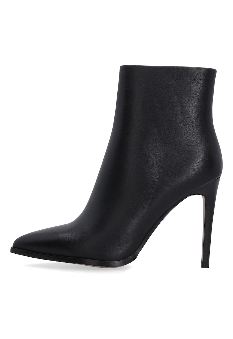Botine de piele cu toc stiletto