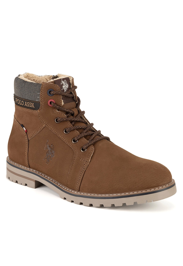 Ghete barbati - piele naturala - maro -