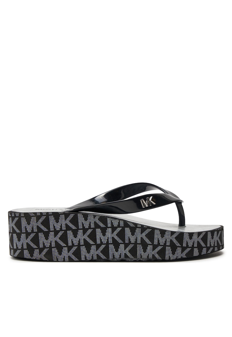 Papuci fete MK100956 - Negru/Gri - Plastic -