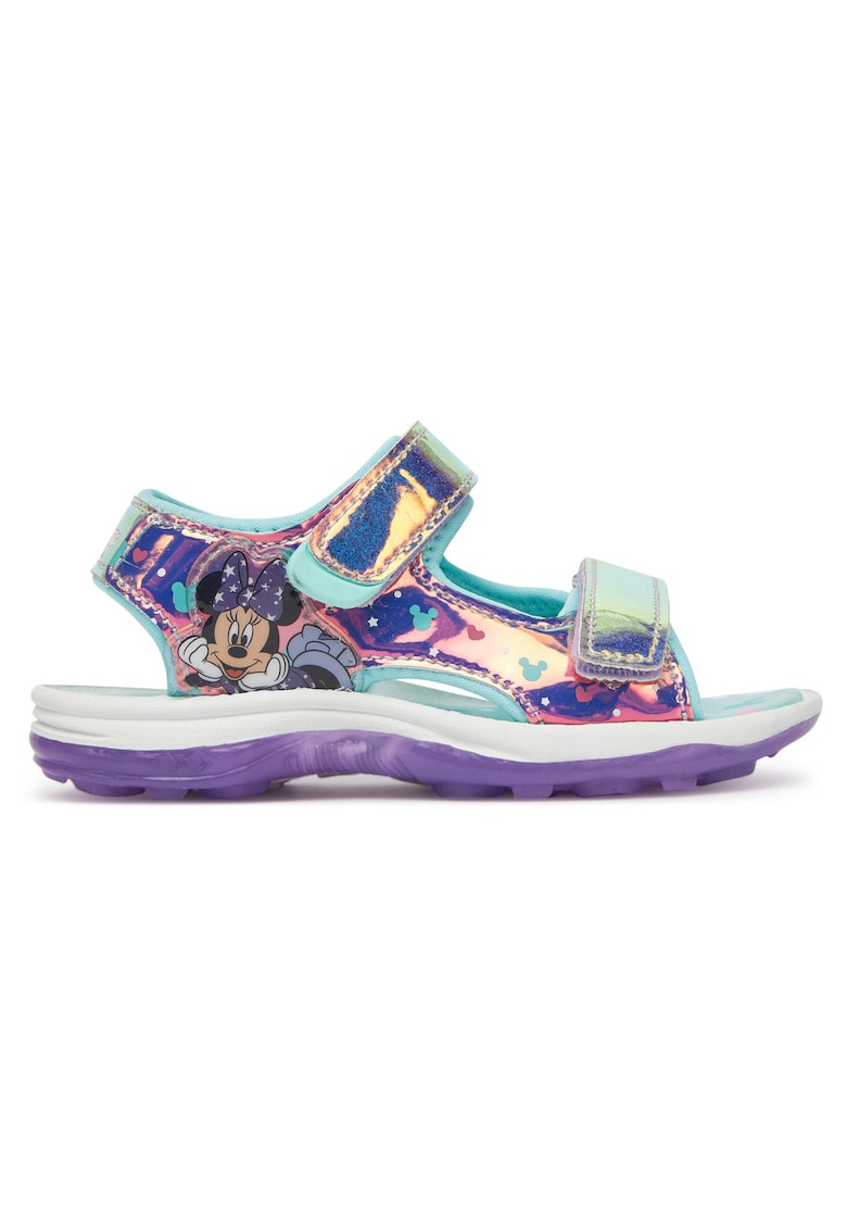 Sandale copii - velcro - violet - material sintetic