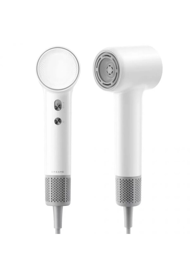 Uscator de par Mini - control temperatura in 5 trepte - mod copii 40°C - ionizare negativa - 1200W - uscare rapida 70m/s - 73dB - 270g - Alb