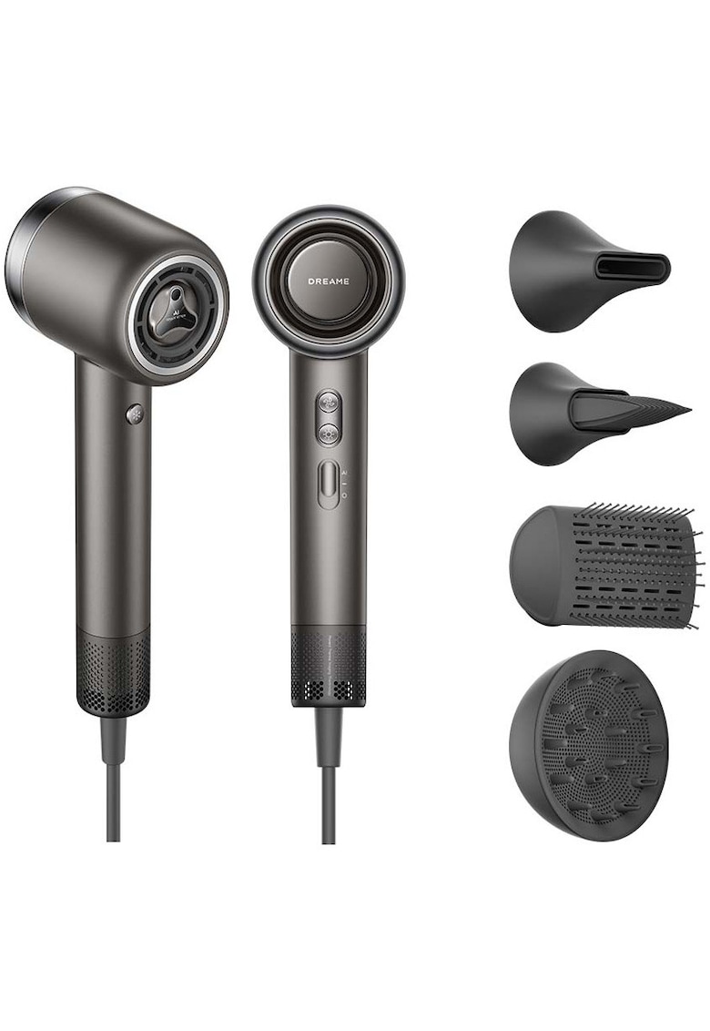 Uscator de par Gusto - putere mare 2000 W - elemente de incalzire cu strat dublu - senzor cu inteligenta artificiala - 3 viteze - 4 setari de temperatura - gri