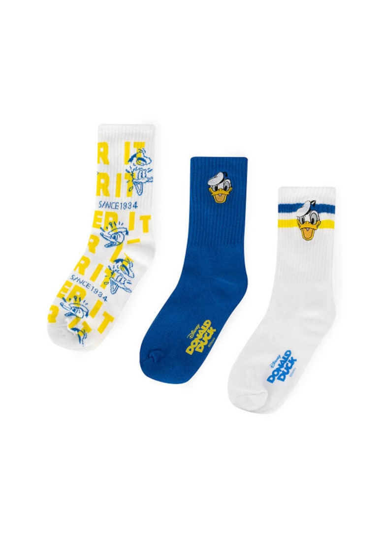 Sosete unisex multicolor - 34-38 EU - set 3 perechi