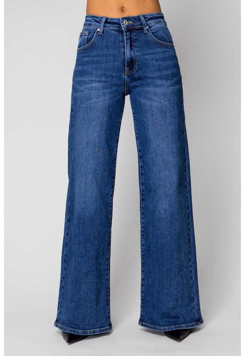 Blugi elastici din denim Blue 19441