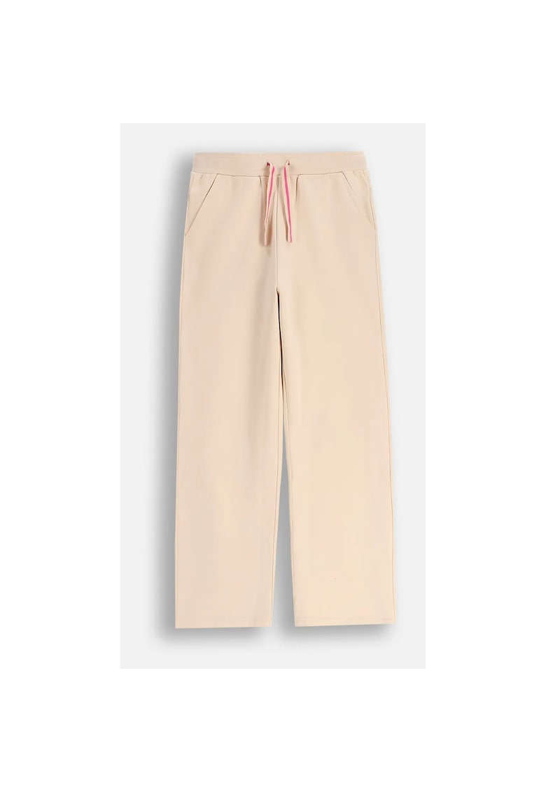 Pantaloni drepti de trening din bumbac