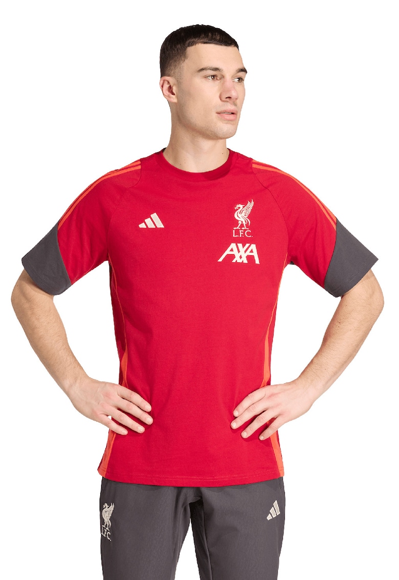 Tricou pentru fotbal Liverpool - Rosu/Gri inchis