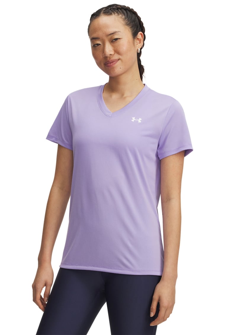 Tricou cu decolteu in V pentru antrenament Tech™ - Lila