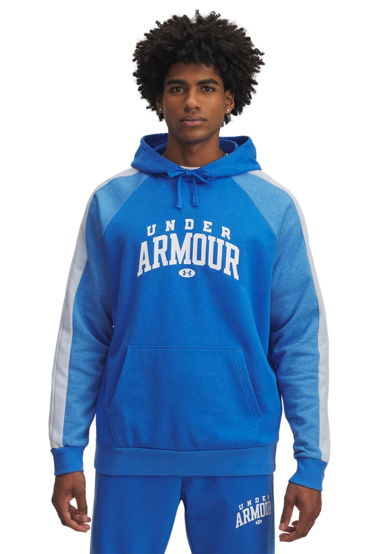 Hanorac cu buzunar kangaroo si logo pentru fitness Rival