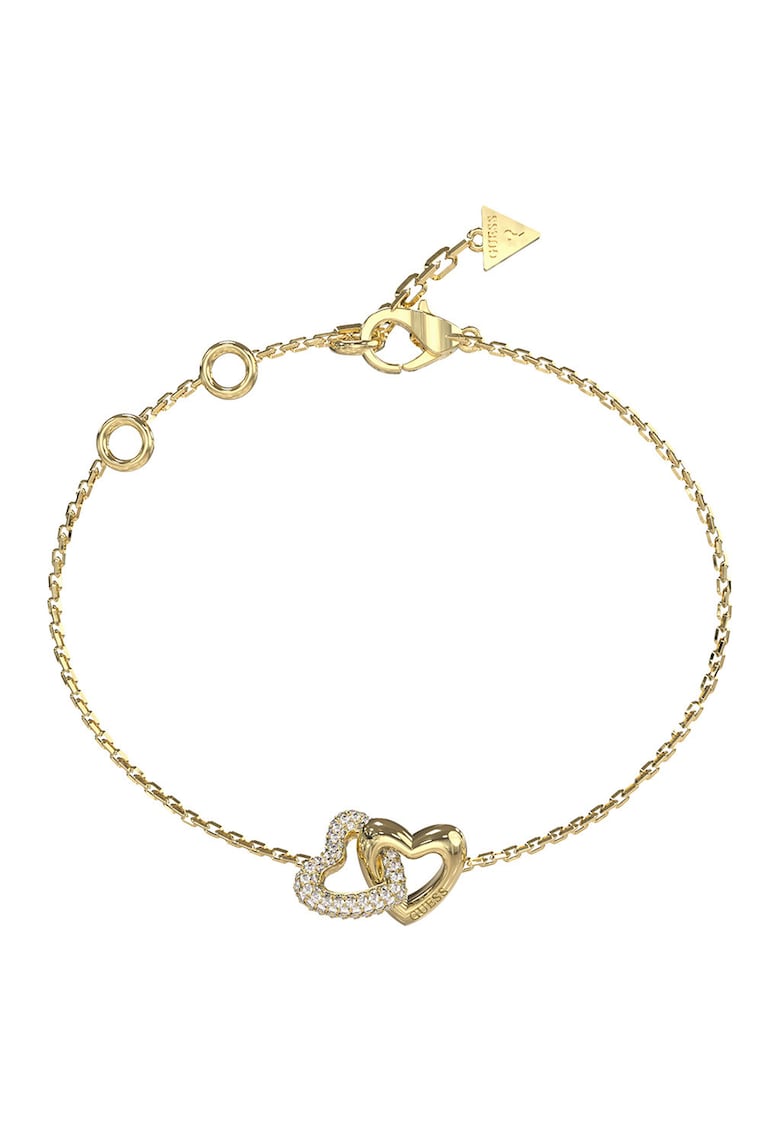 Bratara de otel inoxidabil cu talisman inima - Auriu