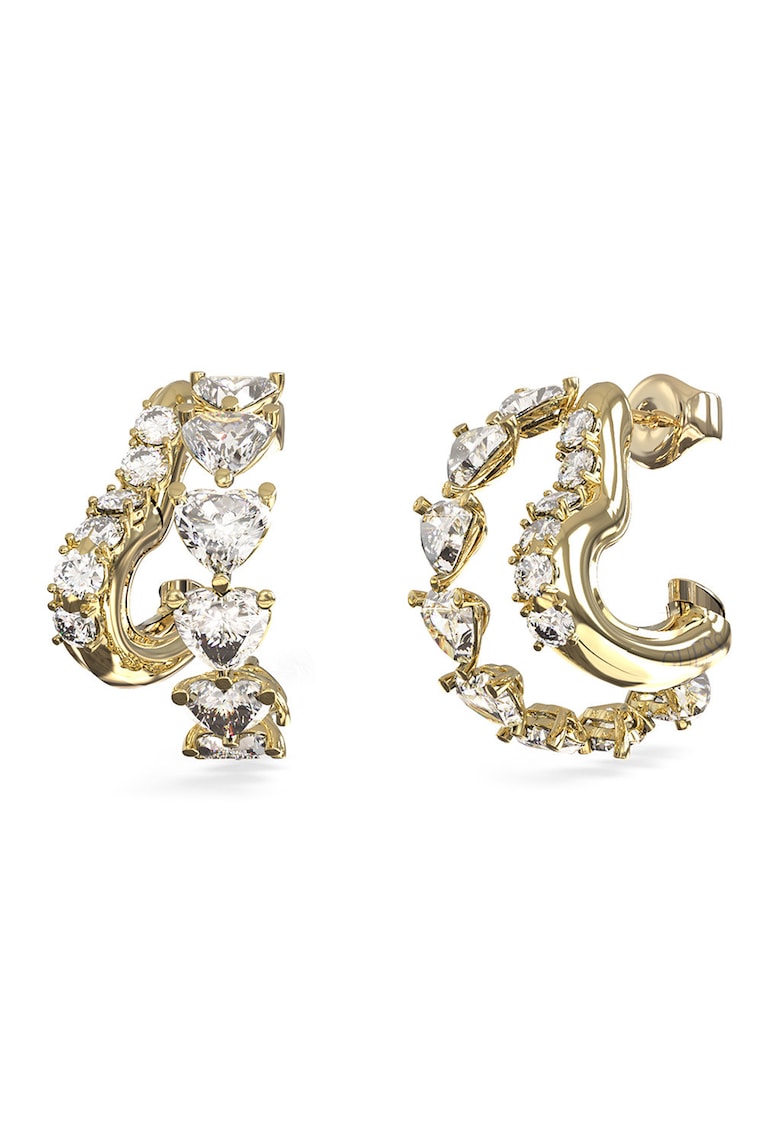 Cercei cu cristale si zirconia