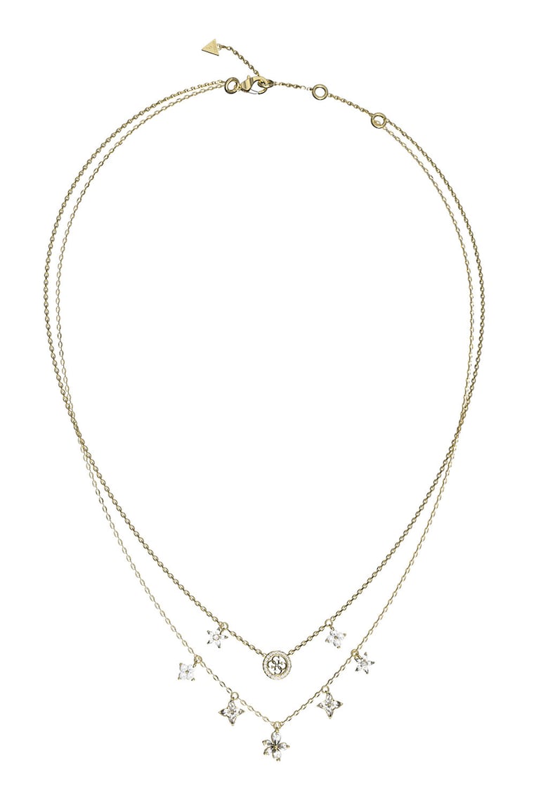 Colier stratificat cu pandantiv cu zirconia