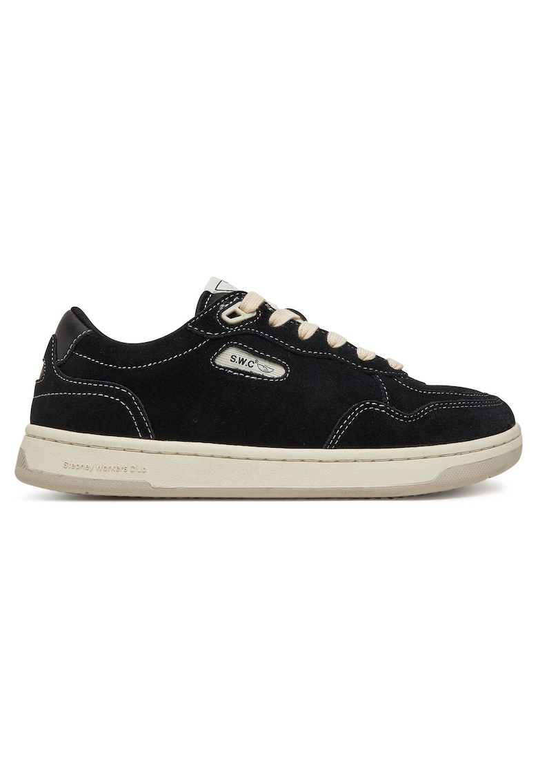 Tenisi negru - piele naturala - unisex - Negru