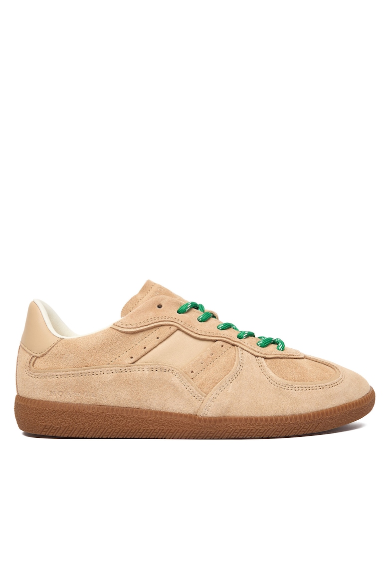 Tenisi dama - piele naturala - bej/verde -