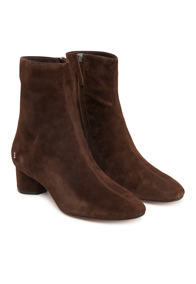 Botine femeie - piele naturala - maro -
