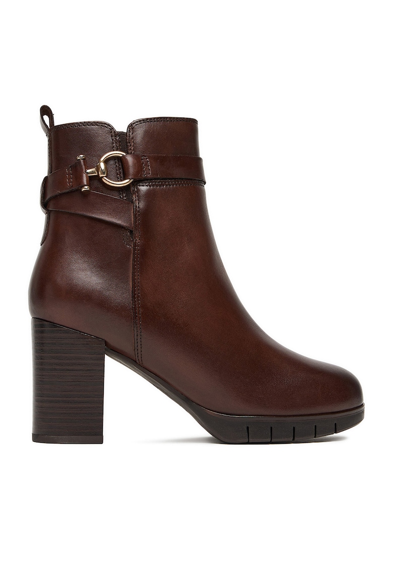 Botine dama Dalila - piele naturala - maro -