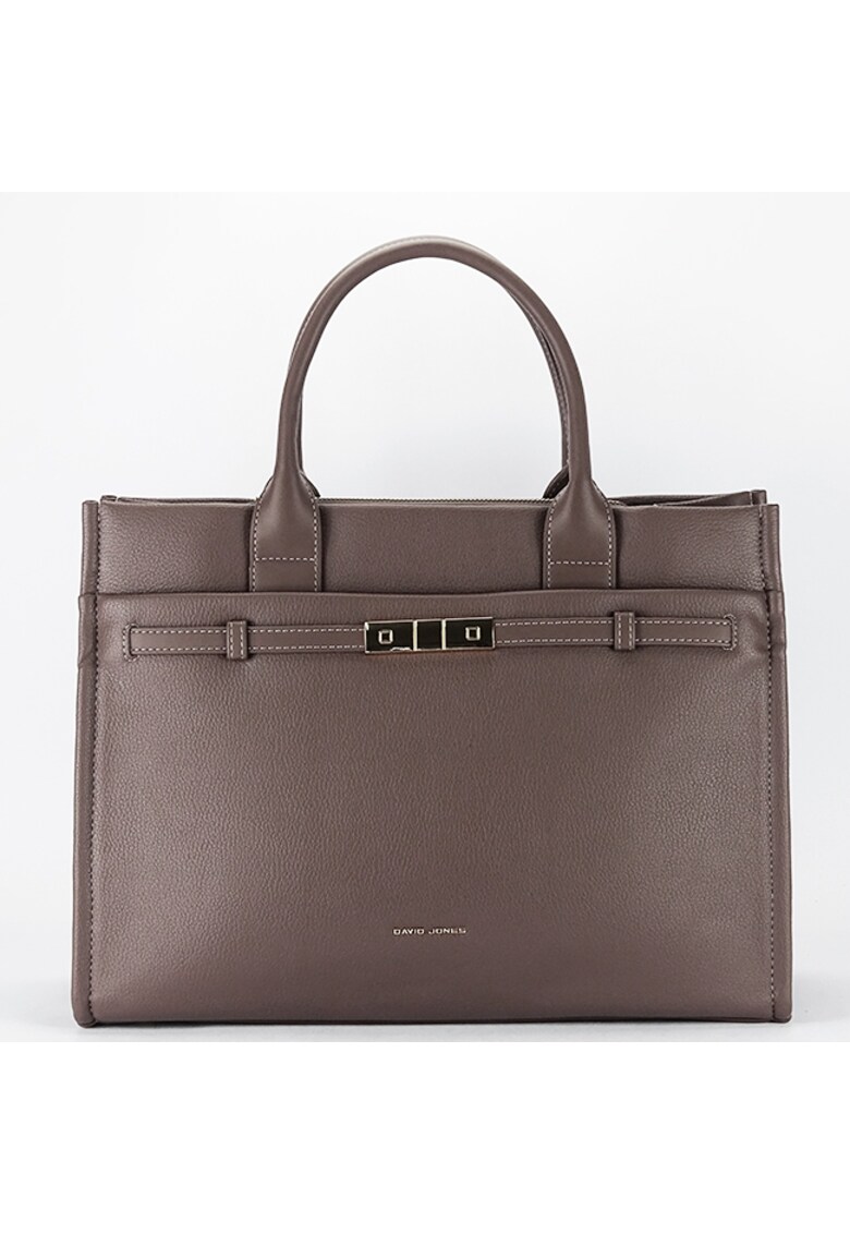 Geanta taupe inchis mare CM7736 17 Maro taupe - 27x37x13