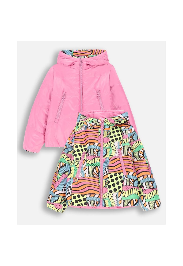 Jacheta reversibila cu imprimeu regular fit -